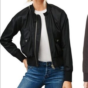 Free People Bomber Zip Up Jacket